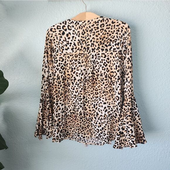 Impressions embroidery fan sleeve bohemian blouse - Picture 8 of 13